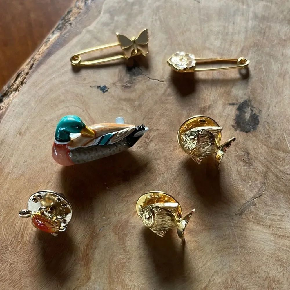 Set of Vintage 6 Miniature Pins